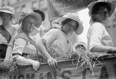 Suffrage Straw Ride ca. 1910-1915