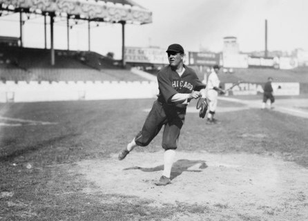 Eddie Cicotte, Chicago AL, at Polo Grounds, NY ca. 1913