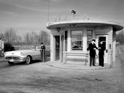 Guards at the Main Gate of the Flight Propulsion Research Laboratory ca. 1956