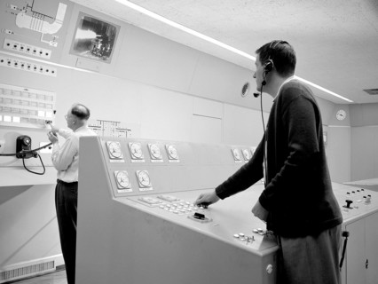 Control Room at the NACA’s Rocket Engine Test Facility ca. 1957