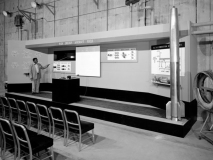 Researcher Rehearses for the NACA’s 1957 Inspection