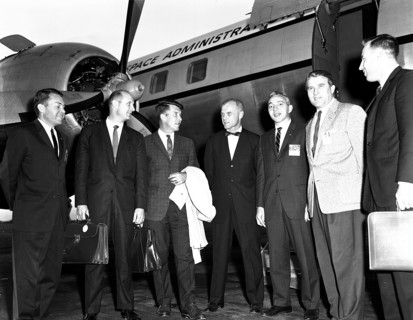 NASA officials from Headquarters and the astronauts often met with Dr. von Braun in Huntsville, Alabama.