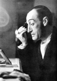 Italian actor Toto applying makeup ca. before 1967