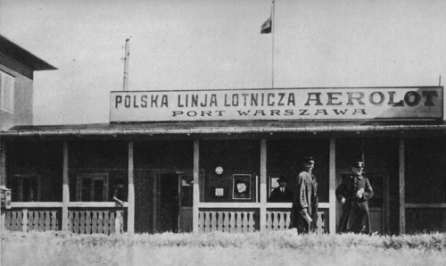 Mokotow airport in Warsaw ca. 1920s