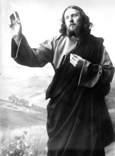 Christ (Anton Lang) in passion play, Oberammergau, Bavaria, Germany ca 1900