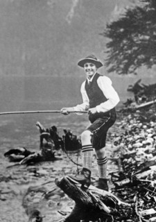 Date: 1910-1915 - Crown Prince - Bavaria - fishing?