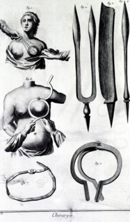 Instruments for breast surgery ca. 1700s