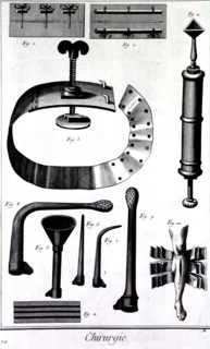Equipment for surgery ca. 1700s
