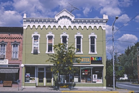 1980s United States -  Mills Block, Tecumseh Michigan ca. 1988
