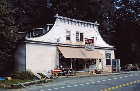 1970s America -  Kenoza Lake Market, Route 52, Kenoza Lake, New York 1976