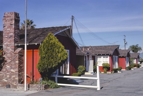 1970s United States -  Farm House Motel, Riverside, California 1977