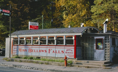 1970s America -   Miss Bellows Falls Diner, Bellows Falls, Vermont 1978
