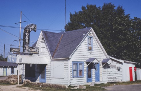 1970s United States -  Blue Bird Tourist Court, Pine Bluff, Arkansas 1979