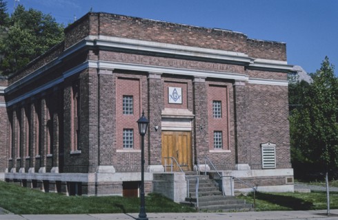 2000s United States -  Masonic Temple, Main Street, Kellogg, Idaho 2004