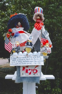 1970s America -   Bi-Centennial Chickens, Kingston, Rhode Island 1976