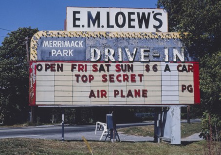 1980s America -  Merrimack Park Drive-In, Methuen, Massachusetts 1984