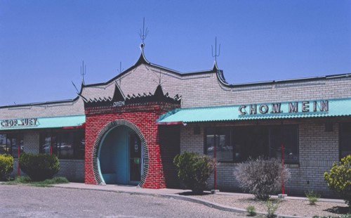 1980s America -   Ding How Restaurant, Amarillo, Texas 1982
