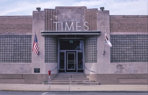 2000s America -  The Daily Times, Jefferson Street, Ottawa, Illinois 2003