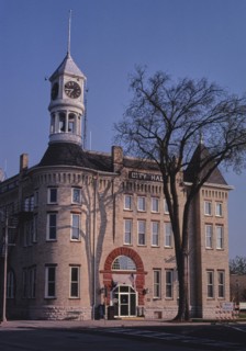 2000s United States -  City Hall, James and Dickason Streets, Columbus, Wisconsin 2008