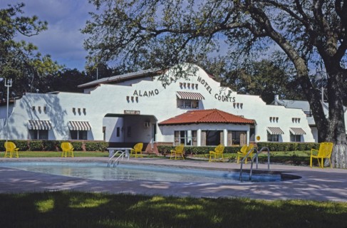 1970s United States -  Alamo Plaza Hotel Courts, Gulfport, Mississippi 1979