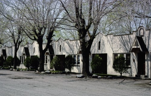 1980s United States -  Mountain View Motel, Ogden, Utah 1980