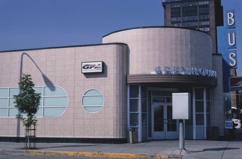 2000s United States -  Greyhound Bus Station, 1st Avenue North and 25th Street, Billings, Montana 2004
