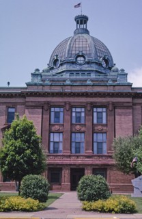 2000s United States -  Grant County Courthouse, angle 2, Lancaster, Wisconsin 2003