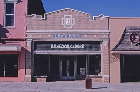1980s America -  Lewy Bros store, Main Street, Eufaula, Alabama 1980