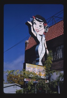 1980s America -  China Garden Cafe sign, Cedar City, Utah 1987