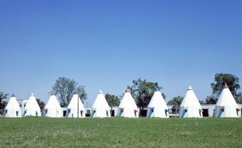 1970s United States -  Tee Pee Motel, Wharton, Texas 1977