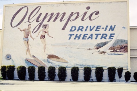 1970s America -  Olympic Drive-In, West Los Angeles, California 1973