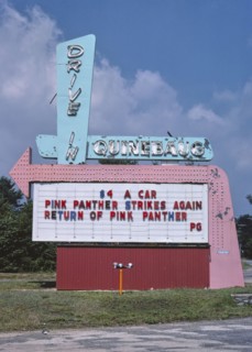 1970s America -  Quinebaug Drive-In, Route 131, Quinebaug, Connecticut 1977