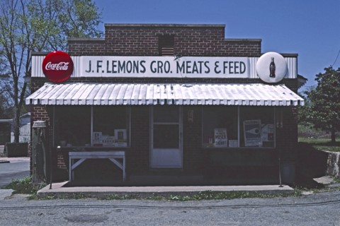 1980s America -  JF Lemons Grocery, Haw River, North Carolina 1982