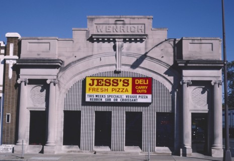 1980s America -  Jess's Fresh Pizza - Weinrich Building, Oshkosh, Wisconsin 1988