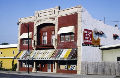 1980s America -  Mason City Tent and Awning Co, Route 65, Mason City, Iowa 1980