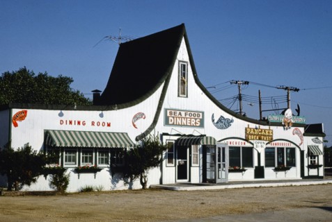 1970s America -   Sea food dinners, Seaside Heights, New Jersey 1978