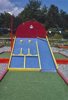 1980s America -  Hole in One mini golf, Route 1, Waldoboro, Maine 1984