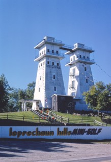 1980s America -   Irish Hills Towers, 8433 West US Highway 12, Onsted, Michigan 1988