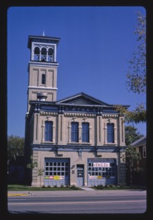 1980s United States -  Fire Department, Main Street, Fon Du Lac, Wisconsin 1988