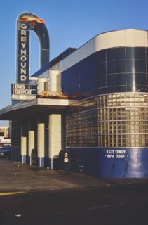 1970s America -  Greyhound Bus Depot, Columbia, South Carolina 1979
