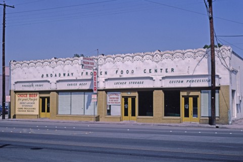 1980s America -  Frozen Food Lockers, 1706 Broadway, San Antonio, Texas 1982