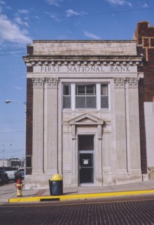 1990s United States -  First National Bank, Norris Avenue, McCook, Nebraska 1993