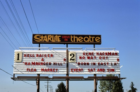 1980s America -  Starlite Drive-In, Medford, Oregon 1987