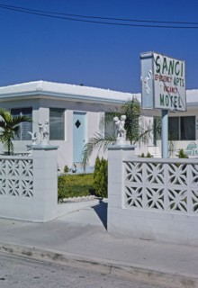 1990s United States -  Sanci Apartments Motel, Hollywood Beach, Florida 1990