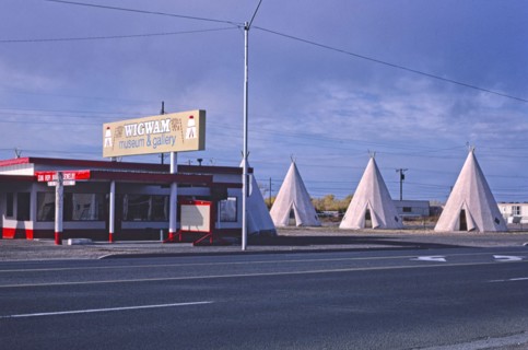1980s United States -  Wigwam Village Motel and office, Holbrook, Arizona 1987