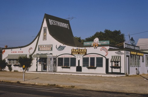 1970s America -   Sea food dinners, Seaside Heights, New Jersey 1978
