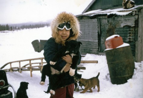 Eskimo girl - Elim, Alaska ca. March 1974