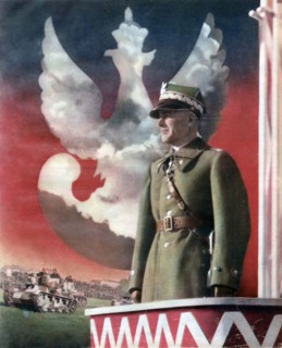 Polish Marshall Edward Rydz-Smigly on propaganda poster ca. 1937