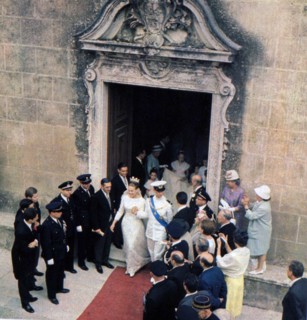 Wedding of Amedeo di Savoia Aosta and Claudia d'Orléans ca. 22 July 1964