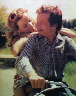 Scene from the Polish drama series "Daleko od szosy" (1976). In the photo: Irena Szewczyk and Krzysztof Stroinski